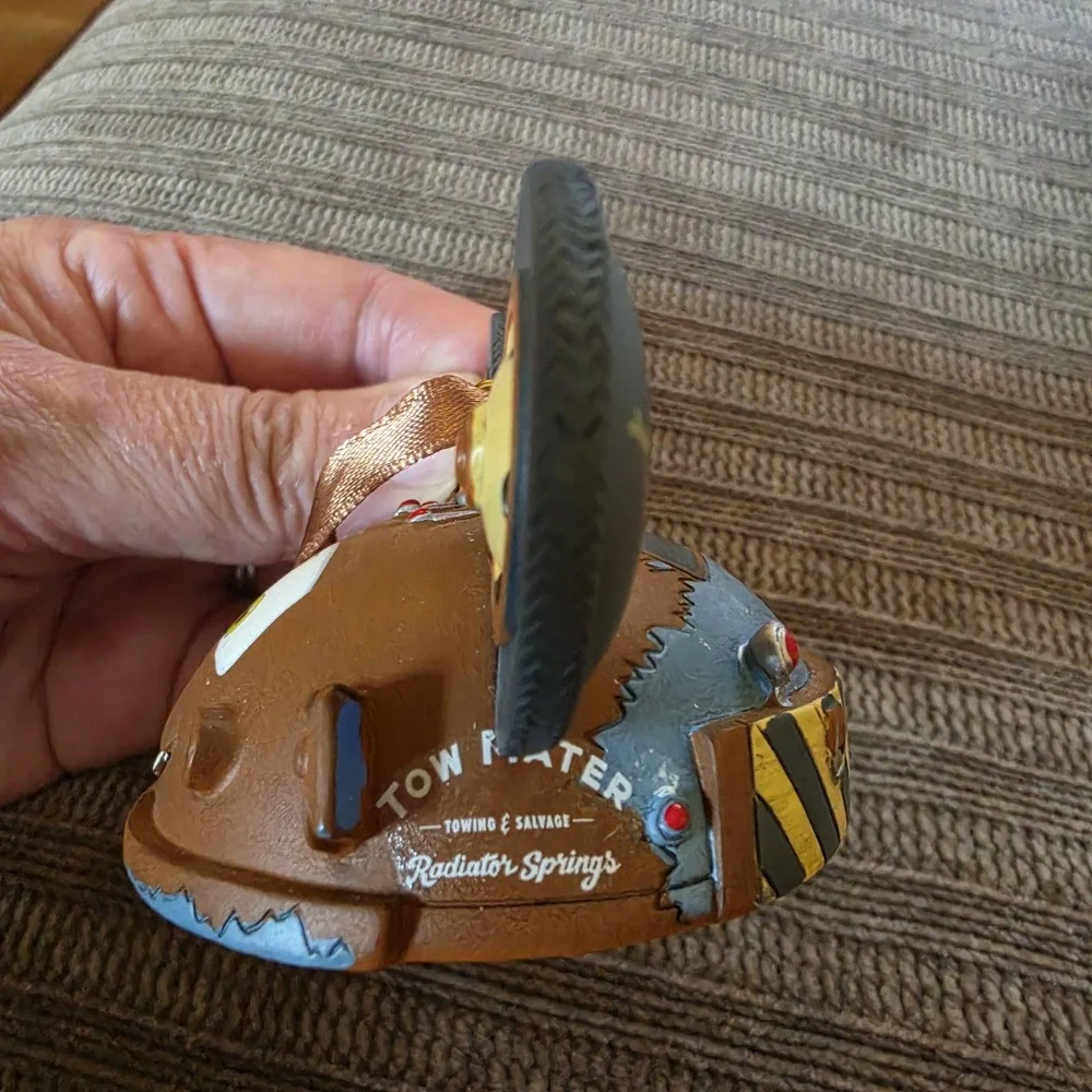 Disney Parks Pixar Cars Tow Mater Mickey Ear Hat Christmas Ornament – Limited Ed